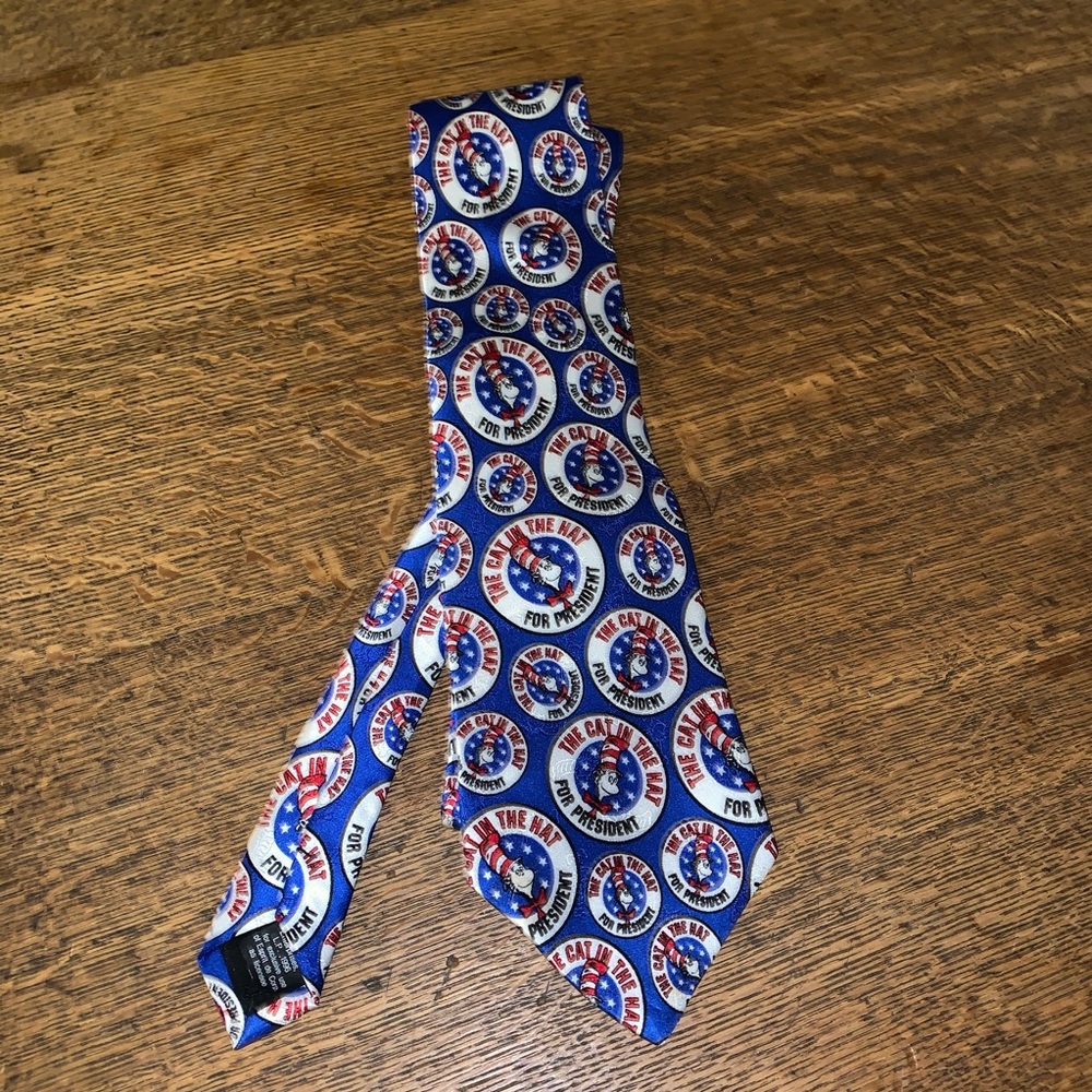 CAT IN THE HAT FOR PRESIDENT TIE  (K)